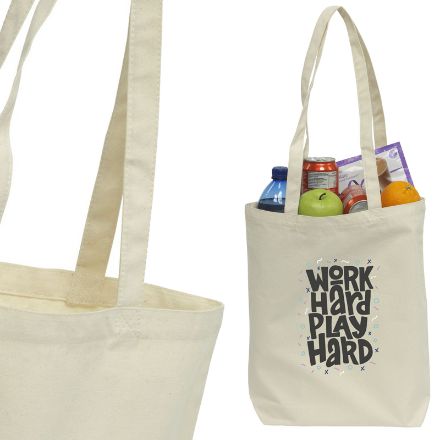 katoenen winkeltas met lange hengsels 270 gr