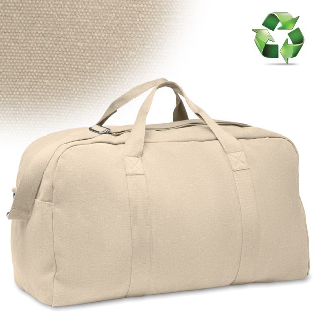 reistas van recycled materiaal met schouderriem