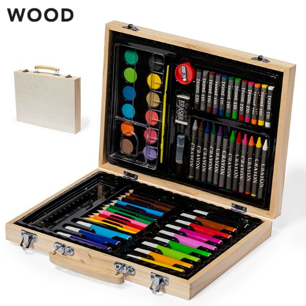 kleurpotloden etui lanzini 66 stuks