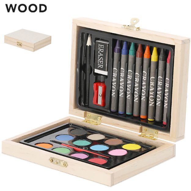 houten kleuretui 24 stuks lidner