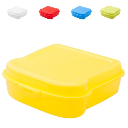 broodtrommel in de vorm van een sandwich.