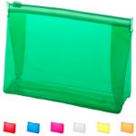 transparante make-up tas van pvc, met rits.