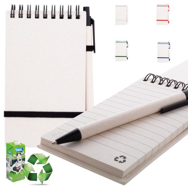 notitieboekje van melkpak relact jot