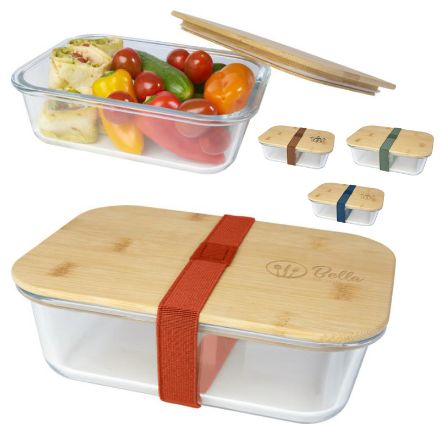 roby glazen lunchtrommel met bamboe deksel