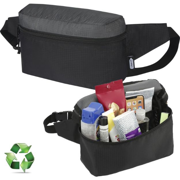 recycled polyester lichtgewicht heuptasje 2,5 l