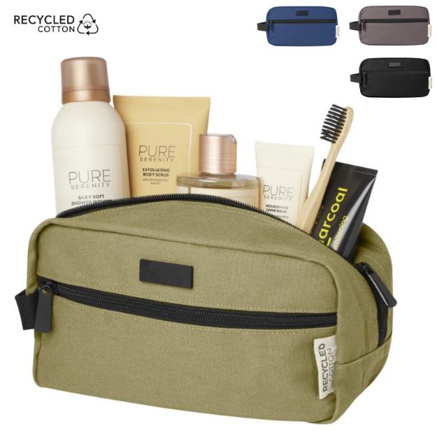 joey gerecycled canvas reisetui voor accessoires