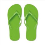 pe slippers m - limegroen