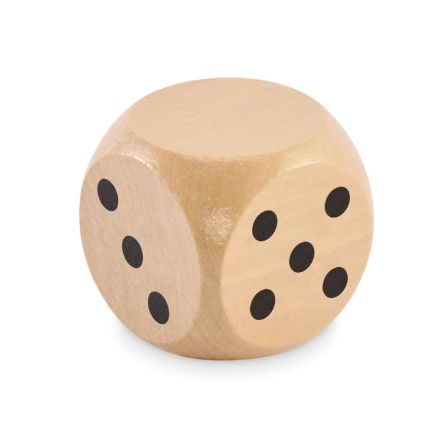 schima houten dobbelsteen 5 cm