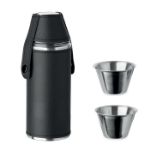 heupfles 230 ml met shot cups