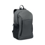 15 inch zachte pu laptop rugzak - grijs