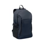 15 inch zachte pu laptop rugzak - marine