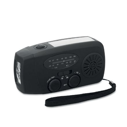 draagbare radio met led lamp