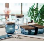 glazen mok met ribbels 300 ml