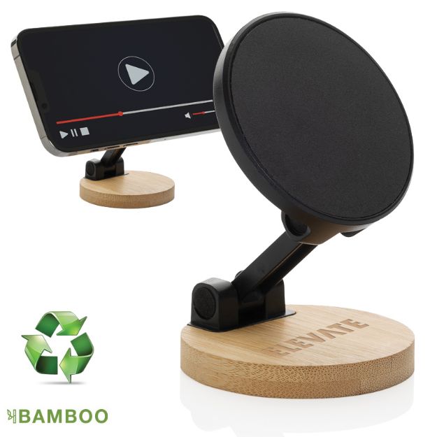 magmount gerecycled plastic bamboe telefoonhouder