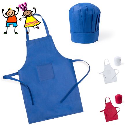 koksmuts en schort voor kinderen