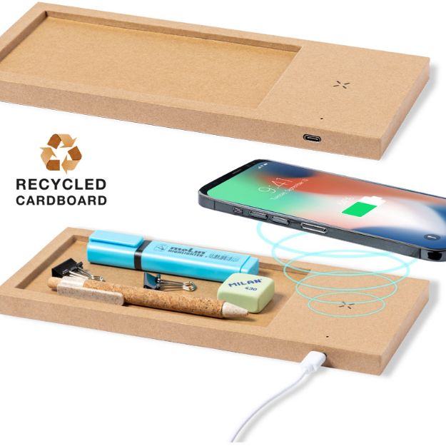 organizer draadloze oplader taron recycled karton