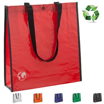 boodschappentas gemaakt van recycled materiaal.
