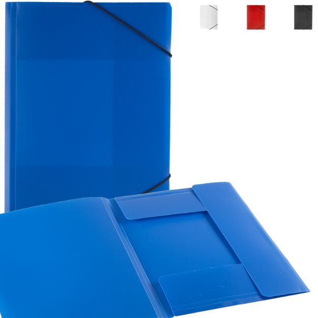 pp map met rubberen touwsluiting.