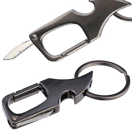 metalen karabijnhaak sleutelhanger bella