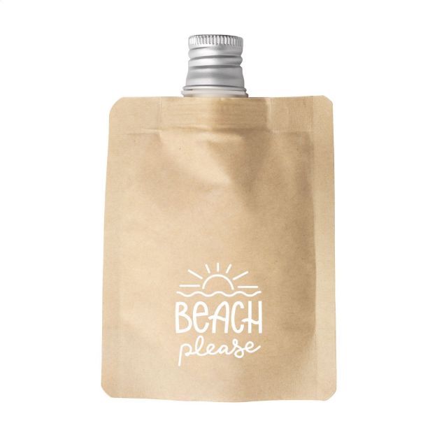 zonnebrandlotion in kraft papier factor 30