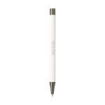 brody recycled aluminium softtouch pen blauwe inkt - wit