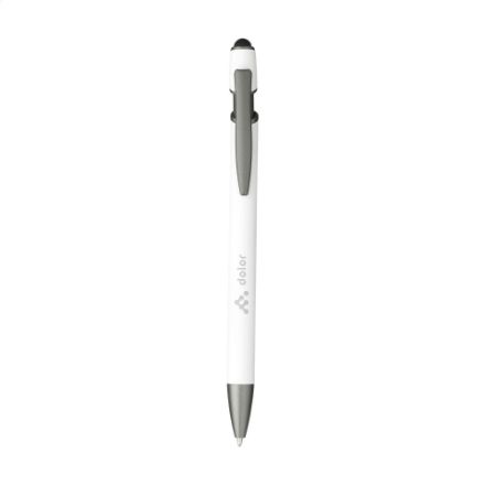 luca stylus recycled alu softtouch pen blauwe inkt