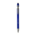 luca stylus recycled alu softtouch pen blauwe inkt - blauw