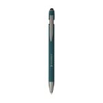 luca stylus recycled alu softtouch pen blauwe inkt - groen