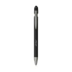 luca stylus recycled alu softtouch pen blauwe inkt - zwart