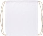 oeko-tex katoen (140 gsm) trekkoord rugtas bridget - wit