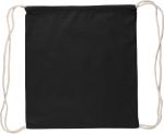 oeko-tex katoen (140 gsm) trekkoord rugtas bridget - zwart