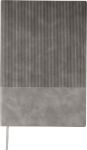 gerecycled pu-notitieboek (a5) elian - grijs