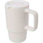 carter 450 ml mok van keramiek met plastic deksel - wit
