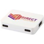 gaia 4 poorts usb hub met uitgangen voor usb