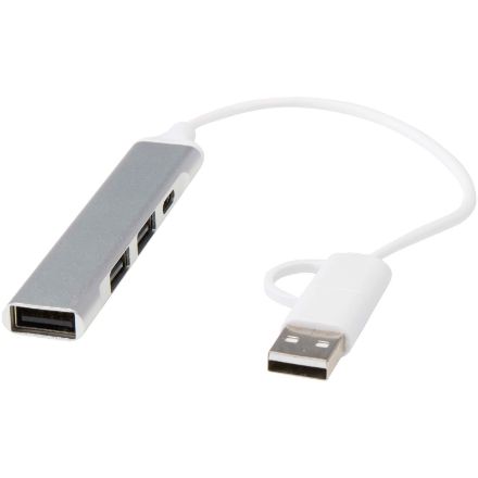 alkaid 4 poorts usb-a en type-c hub gerecycled alu