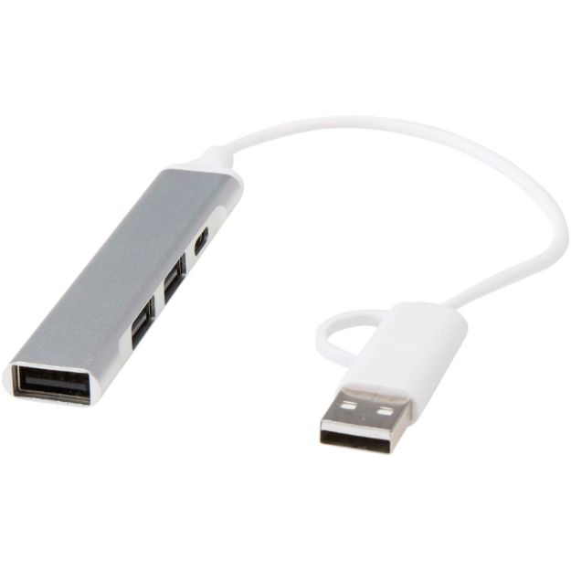 alkaid 4 poorts usb-a en type-c hub gerecycled alu