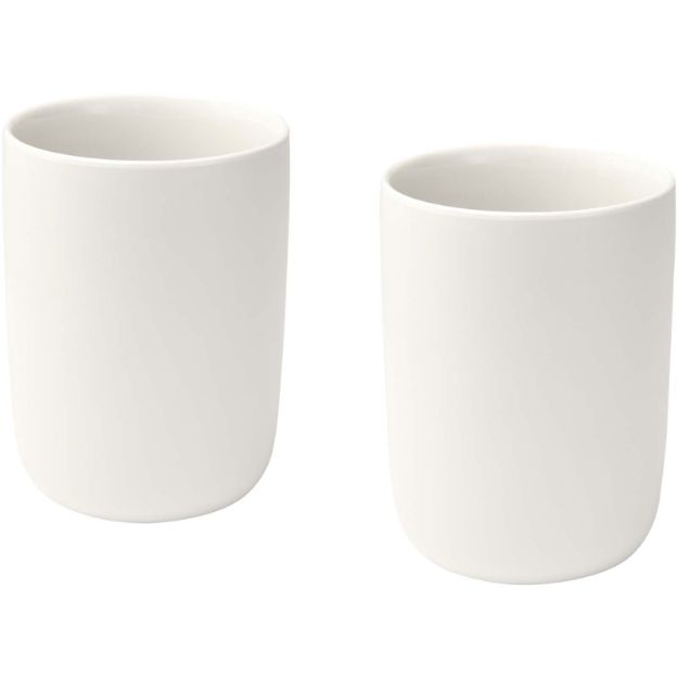 male keramische bekers van 350 ml, set van 2