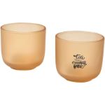 male glazen bekers van 200 ml, set van 2