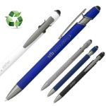 luca stylus recycled alu softtouch pen blauwe inkt