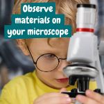 microscope. educatief speelgoed voor kinderen