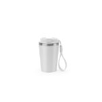 spitz. rvs reisbeker 460 ml met handvat - wit