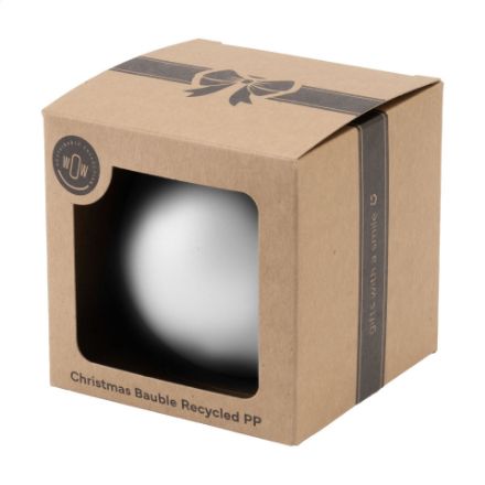 kerstbal ø 7cm gerecycleerd pp box, made in europe