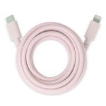 fresh 'n rebel usb-c apple lightning oplaadkabel - roze