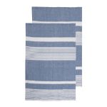 sagaform ella hamamdoek 2-pack 50x70cm - blauw
