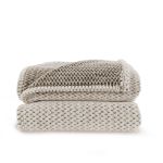 sagaform anni r-pet fleece deken - beige