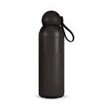 sagaform tekla recycled stalen fles 500 ml - zwart