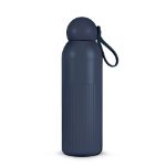 sagaform tekla recycled stalen fles 500 ml - blauw