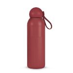 sagaform tekla recycled stalen fles 500 ml - bordeaux