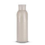 sagaform tekla push stalen fles met drukdop 500 ml - beige