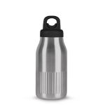 sagaform truls stalen fles handige openklik 500 ml - zilver